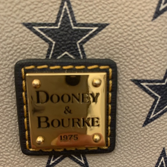 EUC Dooney & Bourke NFL Cowboys Ruby Mini Satchel Crossbody - Picture 4 of 14